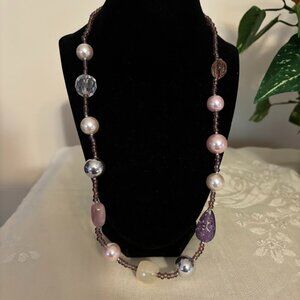 Beautiful Pearl Color Necklace (28") for any occasion
